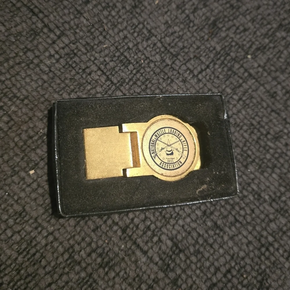 National Muzzle Loading Rifle Association Tie Clasp/Money Clip